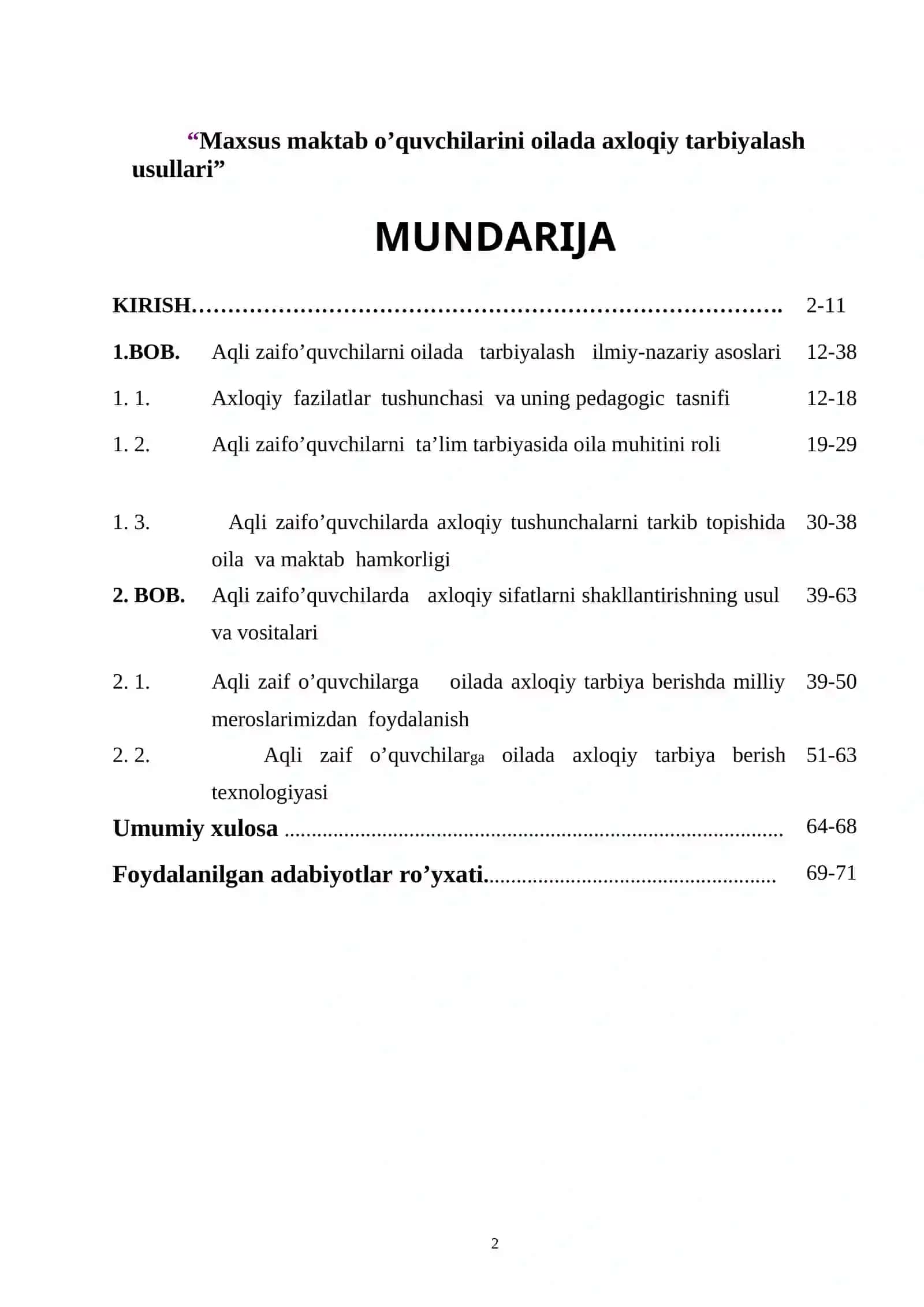 Maxsus maktab o’quvchilarini oilada axloqiy tarbiyalash usullari 2