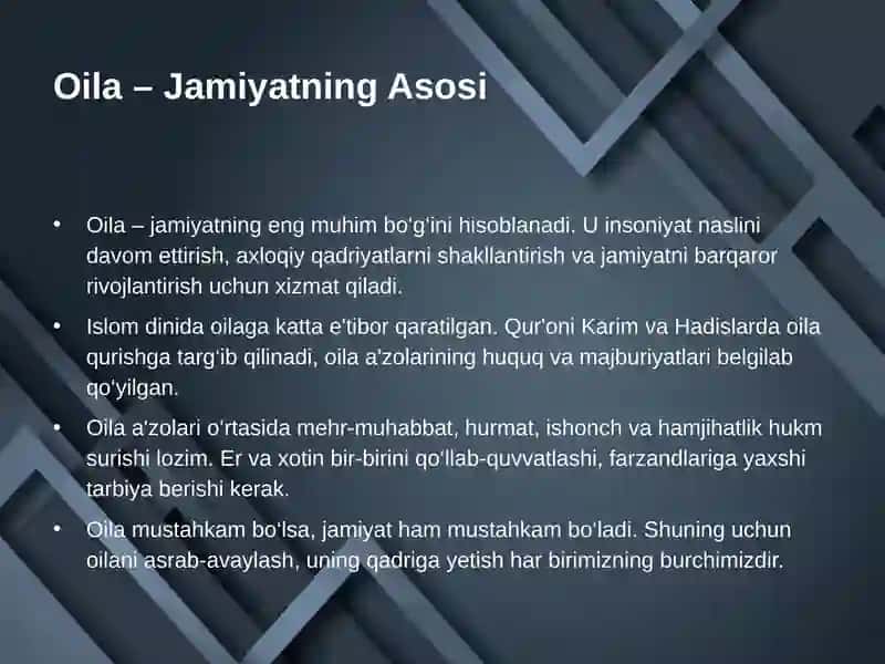 Islom Huquqshunosligida Oila Munosabatlari: Asosiy Tushunchalar 2