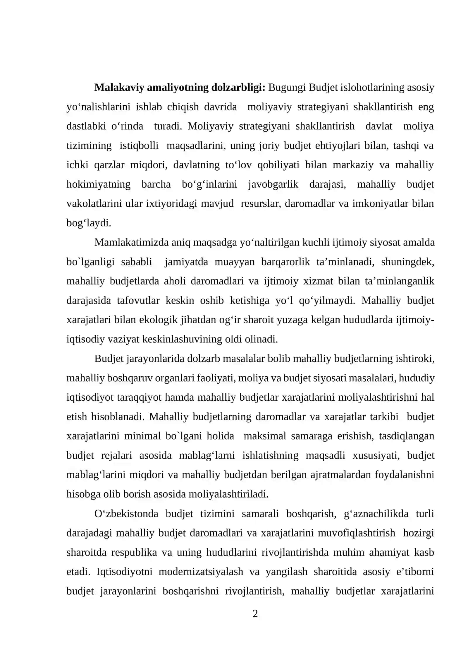byudjet tashkilot amaliyot hisoboti 2