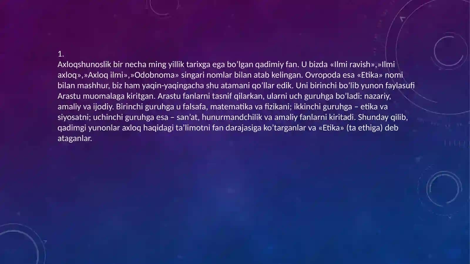 Etikaning zamonaviy muammolaridiniyva ilmiy yondashuv 2