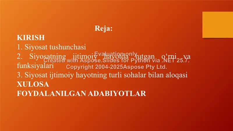 Siyosat ijtimoiy hayotning turli sohalari bilan o‘zaro munosabati 2