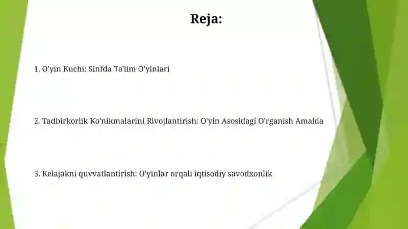 Ta'limiy o'yinlar orqali tadbirkorlik va iqtisodiy tarbiyani olib borish 2