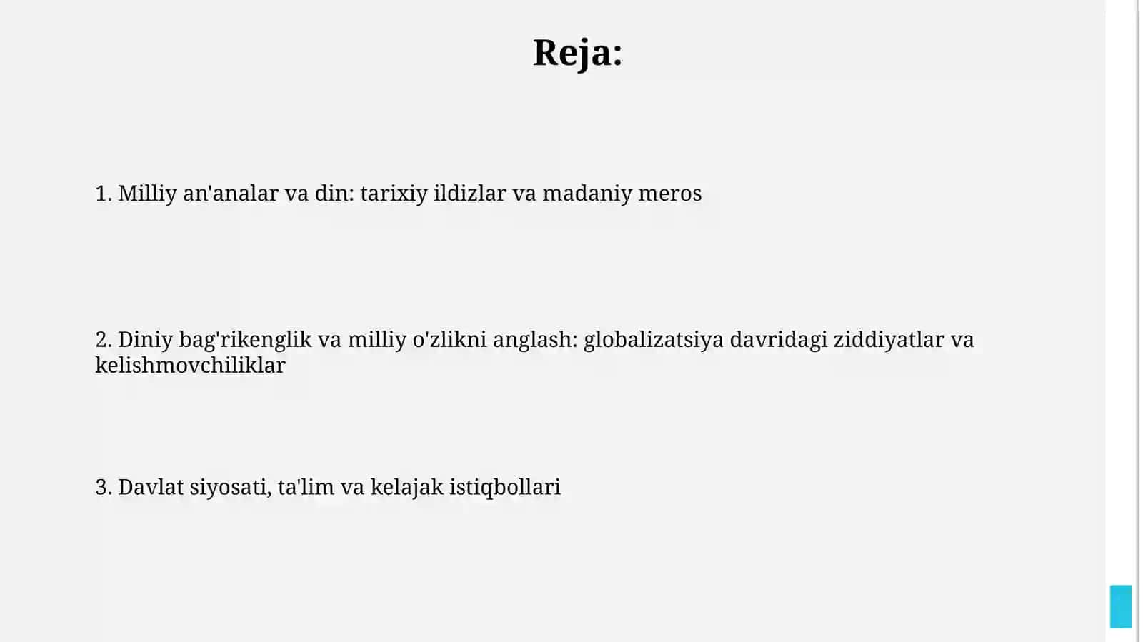 Milliy urf-odatlar va din: o‘zaro aloqadorlik masalalari 2