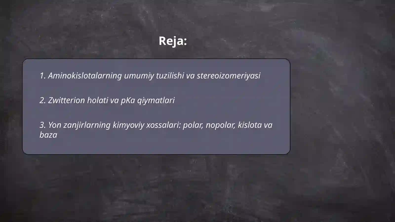 Aminokislotalarning kimyoviy va tibbiy biologik xossalari 2