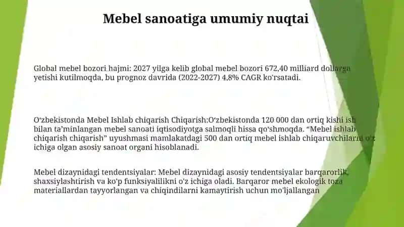 Mebel Ishlab Chiqarish 2