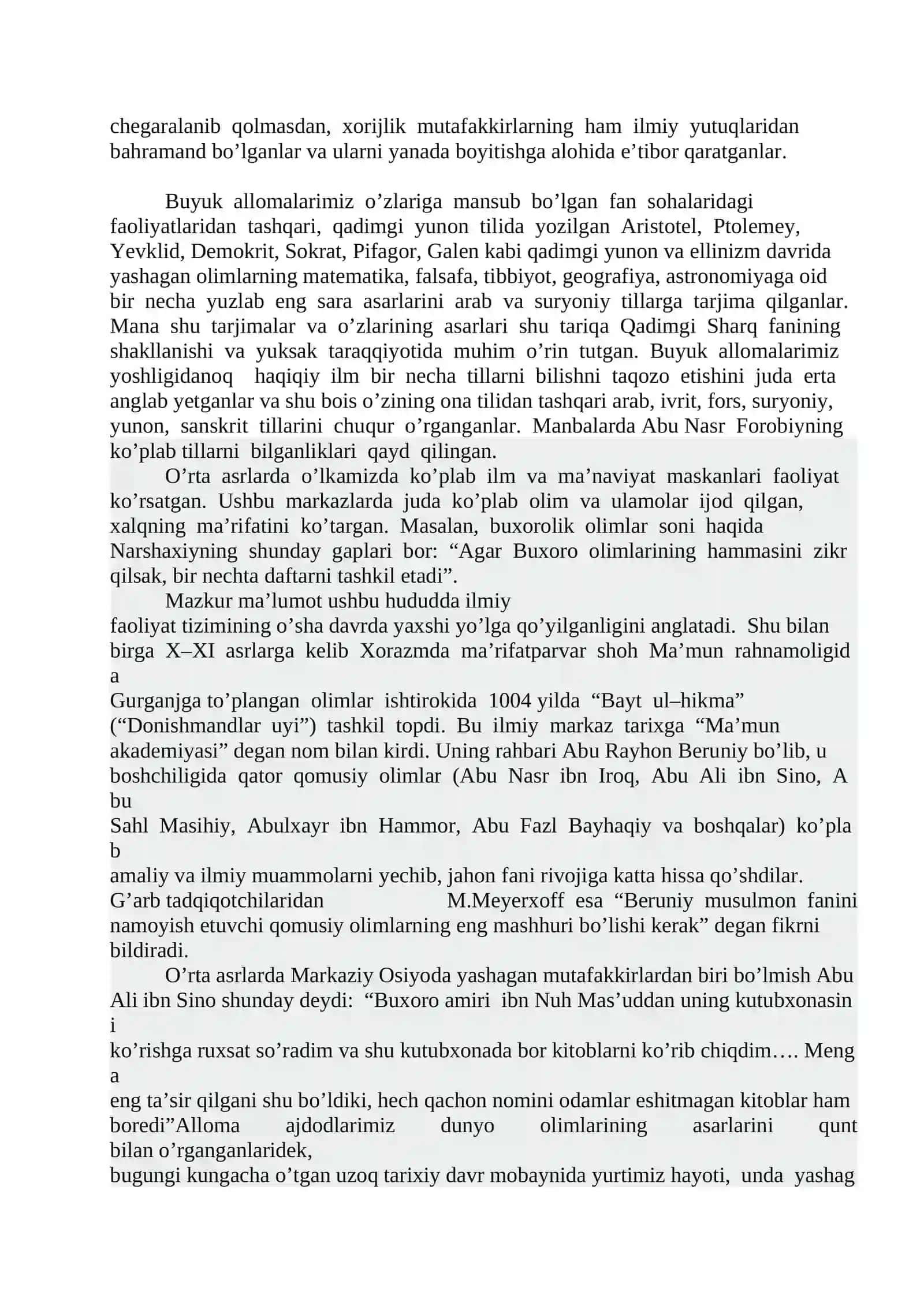 Muqaddas kitoblar va sharq allomalari ma’naviy merosining barkamol shaxsni tarbiyalashdagi ahamiyati 2