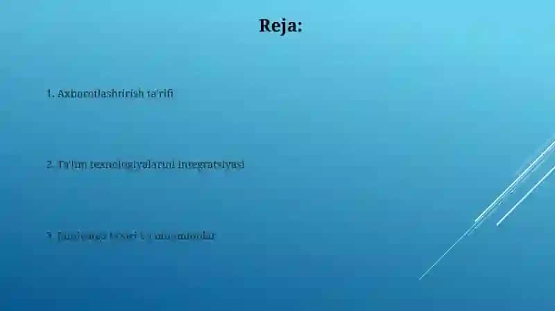 Ta'lim texnologiyalarini integratsiyasi 2