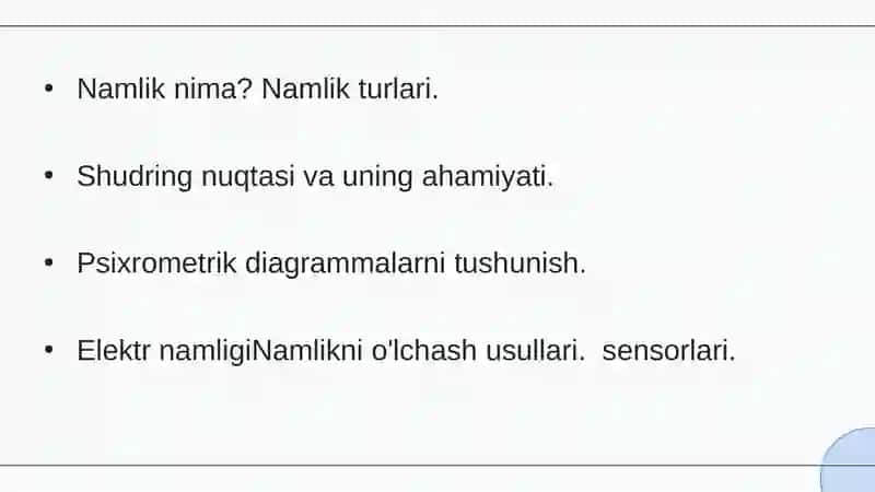 Namlikni o’lchash vositialari 2
