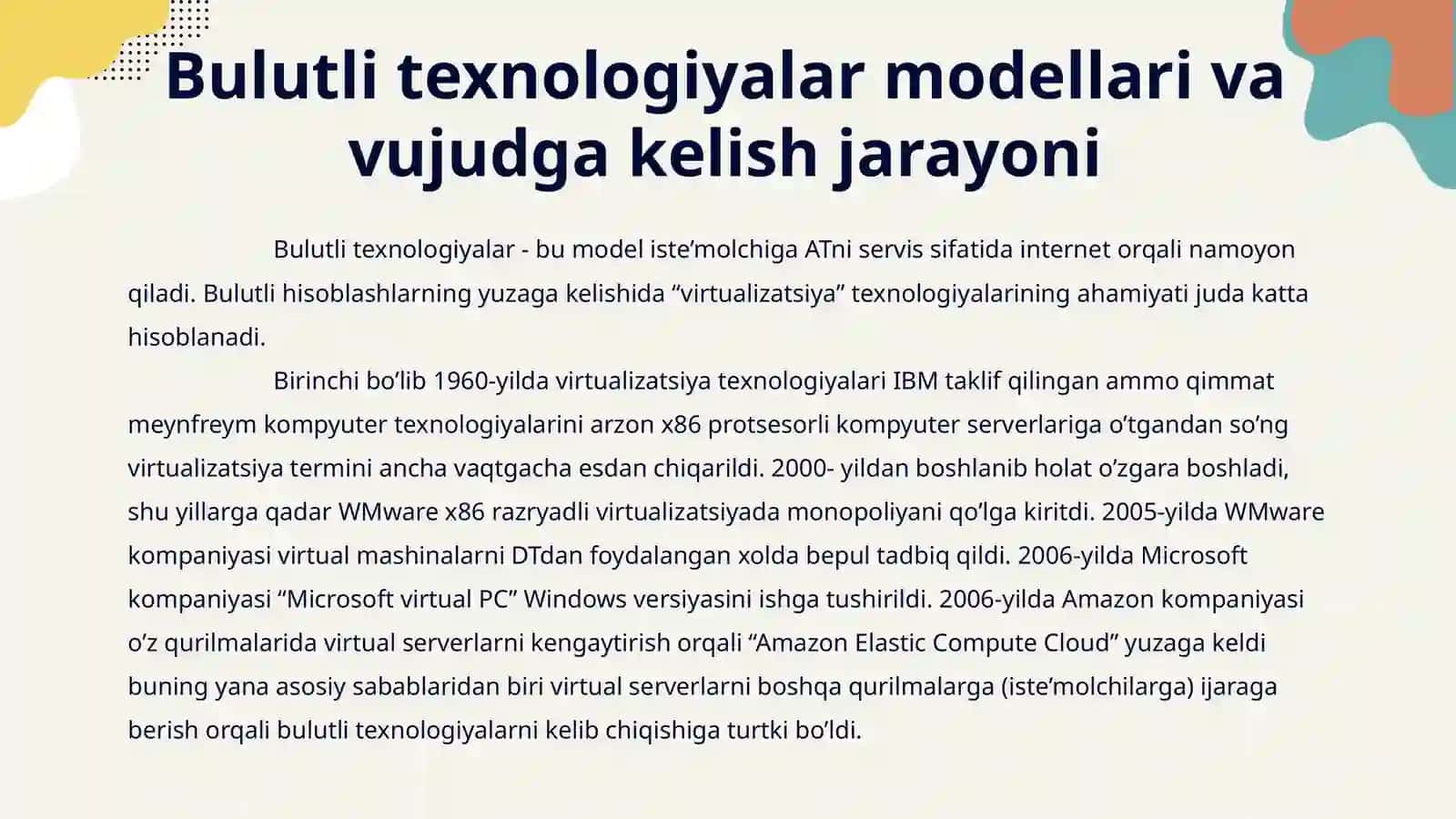 Bulutli hisoblashning global iqtisodiyotdagi o'rni 2