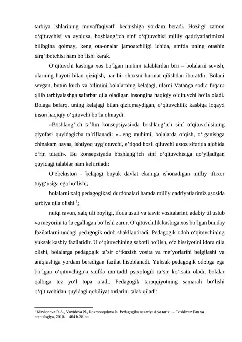 Boshlang‘ich sinf o‘qituvchisi 2