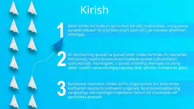 OʻZgaruvchan Tokning Zanjirining Quvvati Va Quvvat Koeffitsienti.Kuchlanish Rezonansi 2