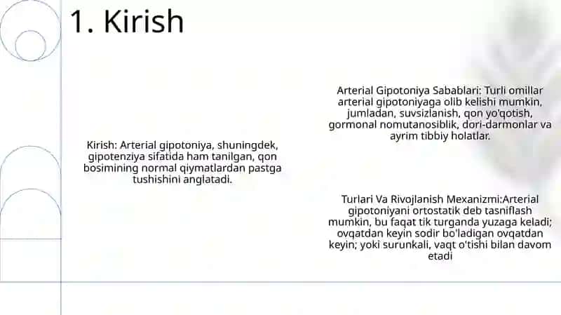 Arterial Gipotensiya Sabablari, Turlari Va Rivojlanish Mexanizmi 2