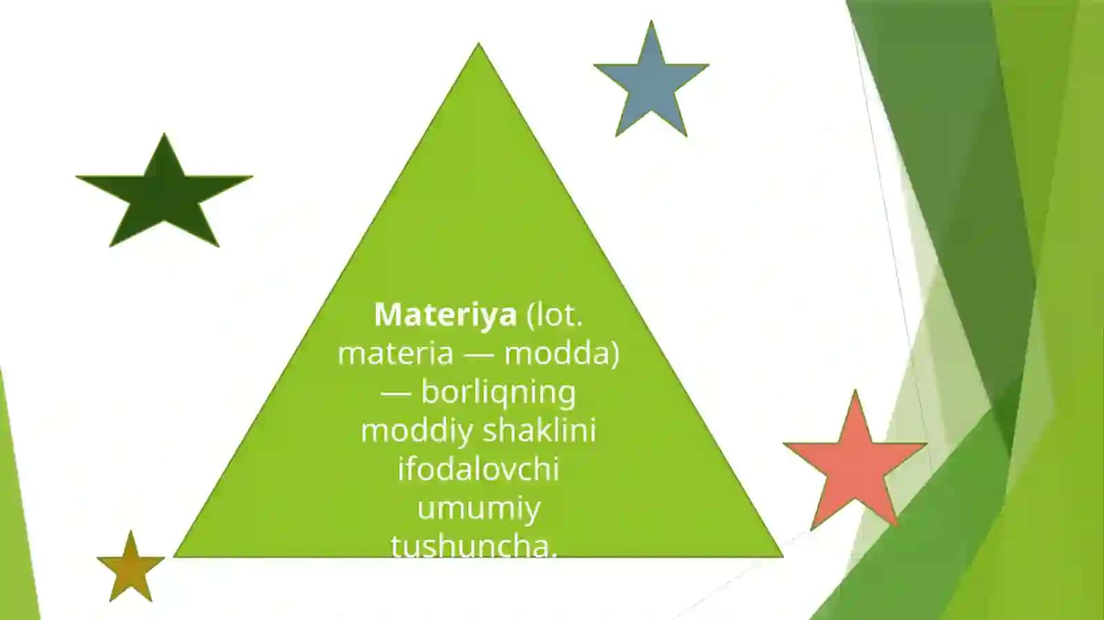 Materiyat ushunchasi va uning ta'shkillashuvidagi darajalar 2
