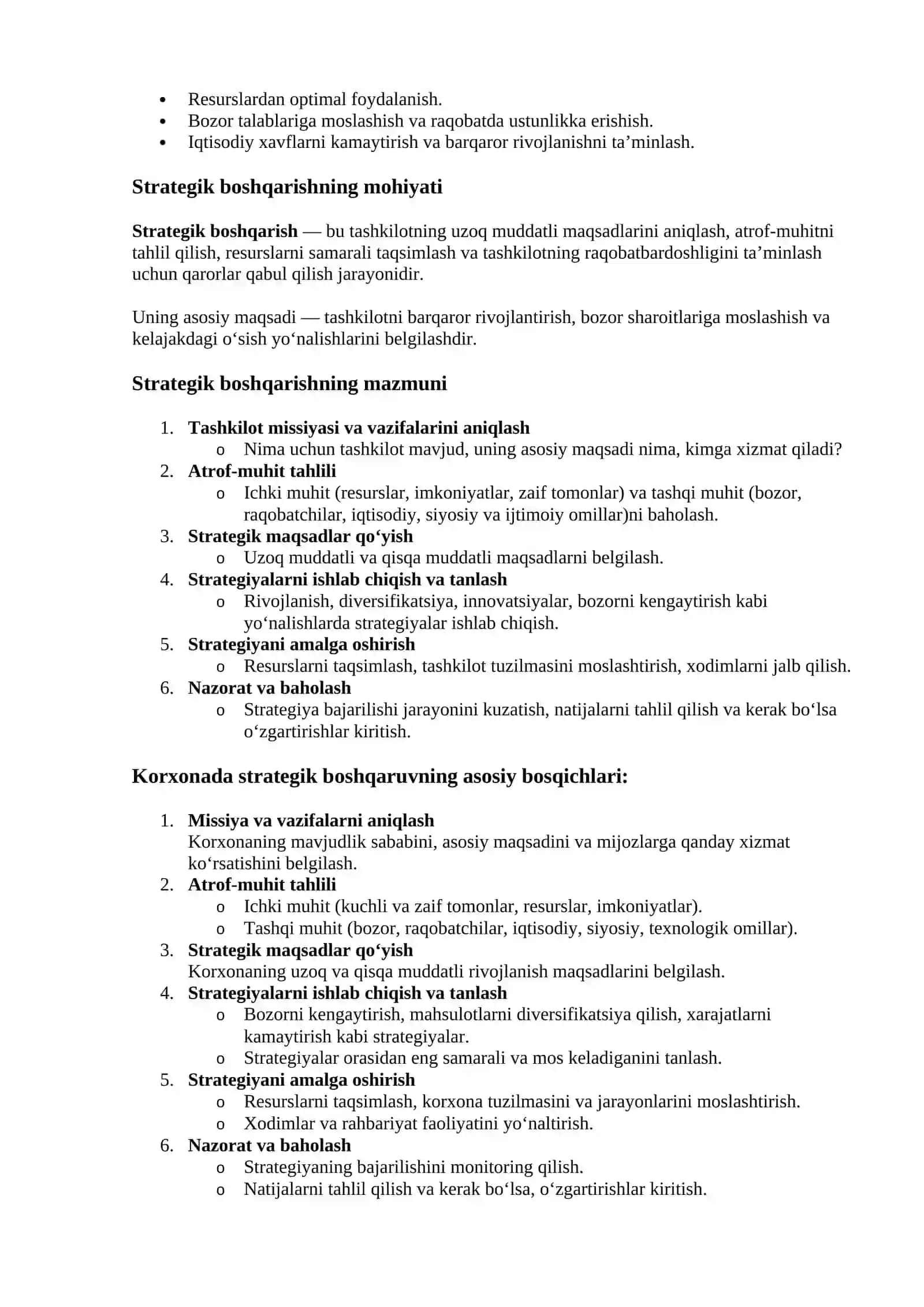 Qishloq xo‘jaligida menejment strategiyasi 2