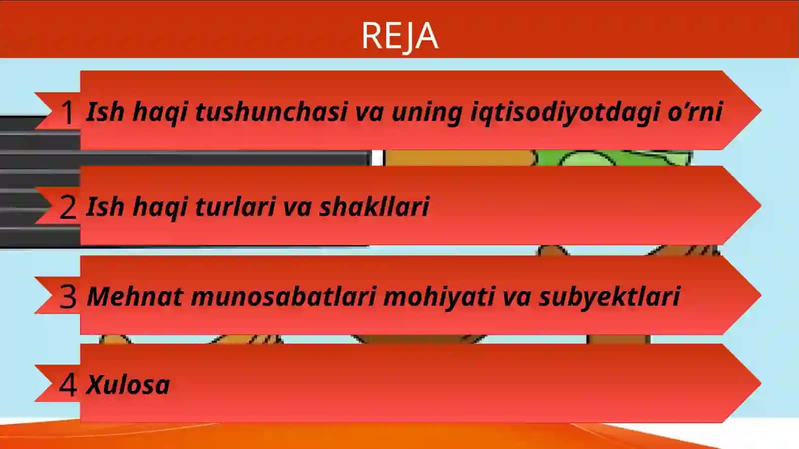 Ish haqi va mehnat munosabatlari 2