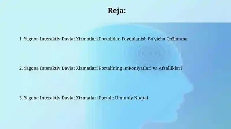 Yagona Interaktiv Davlat Xizmatlari Portalidan Foydalanish Bo'yicha Qo'llanma 2