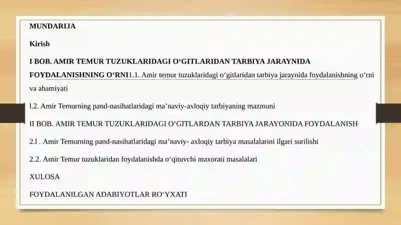 Amir Temur Tuzuklari 2