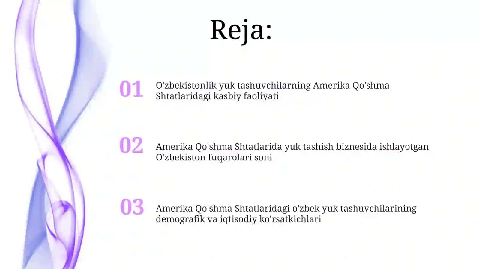 Amerikadagi truck biznesida ishlayotgan o'zbekistonliklar statistikasi 2