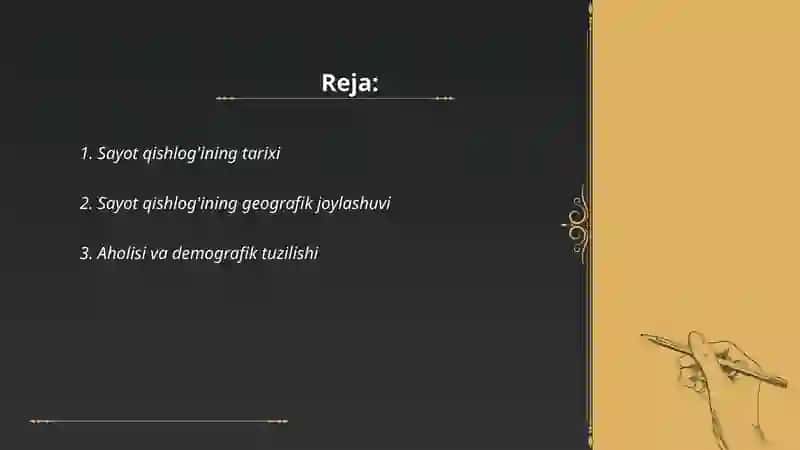 Sayot qishlogʻi xaqda malumot 2