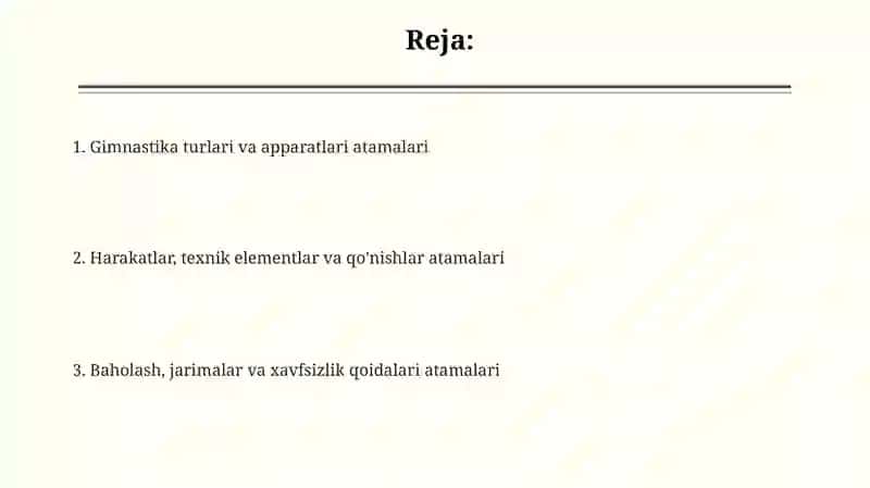 Gimnastikaga oid atamalar 2