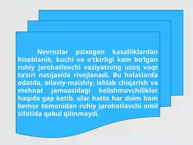 BOLALAR NEVROZI VA PSIXOZ KASALLIGI 2