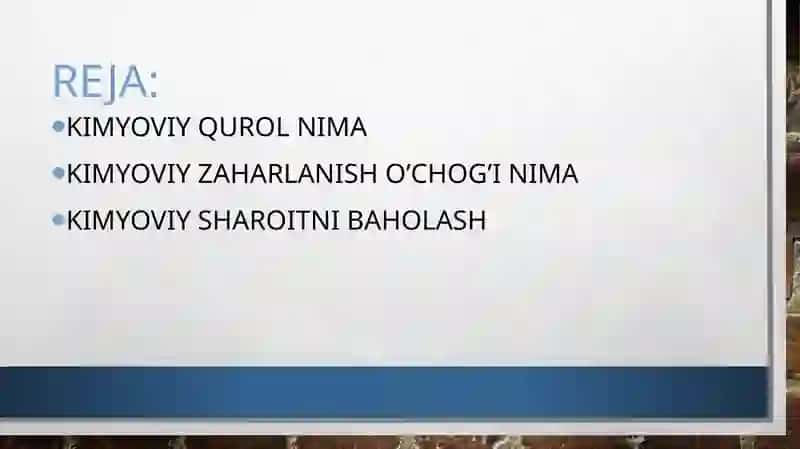 Kimyoviy Qurol 2