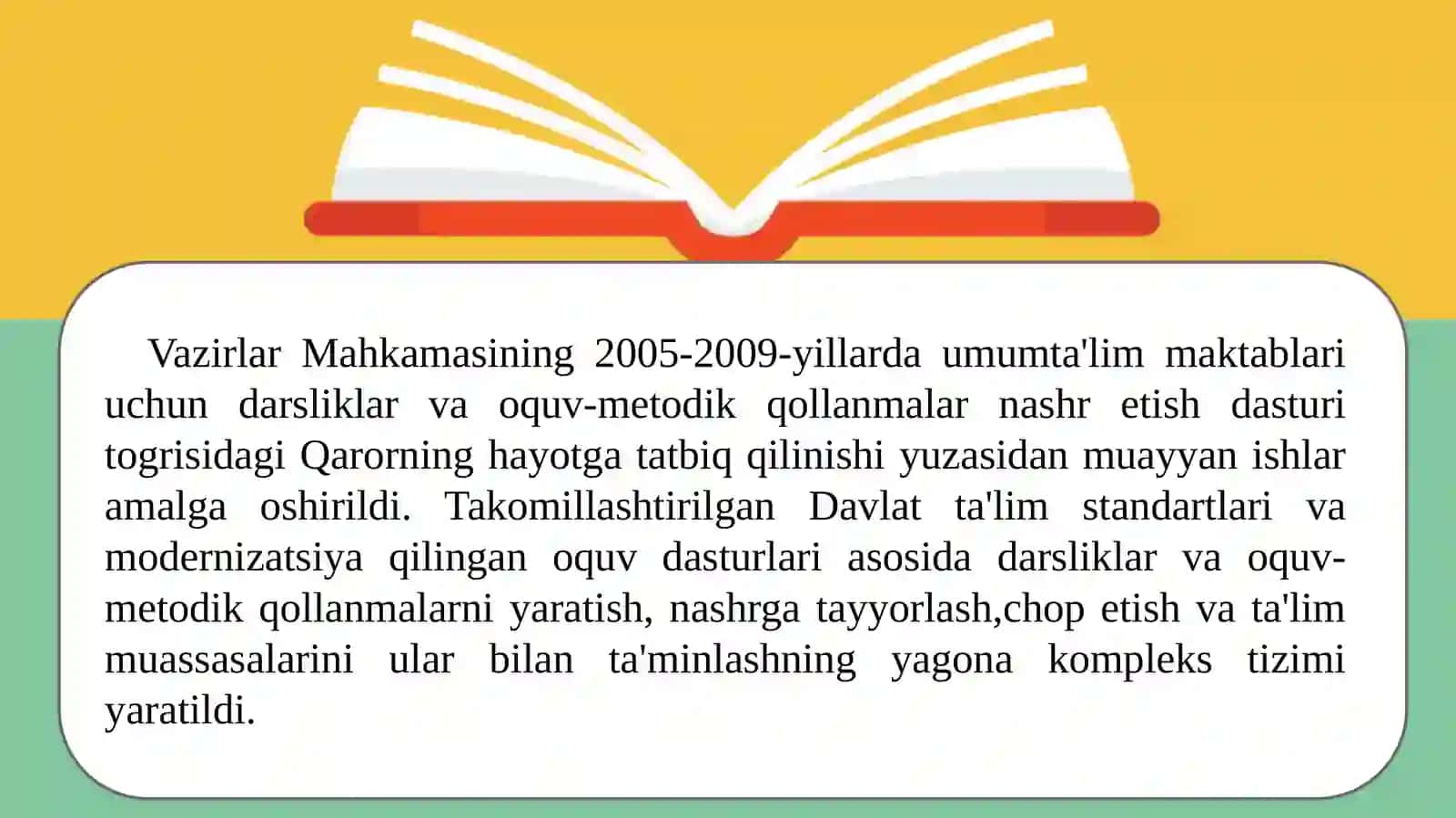 Davlatta'lim standartida belgilangan o'zma ishtiraklari 2