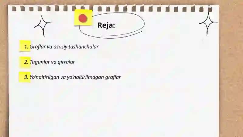 Graflar nazariyasi elementlari 2