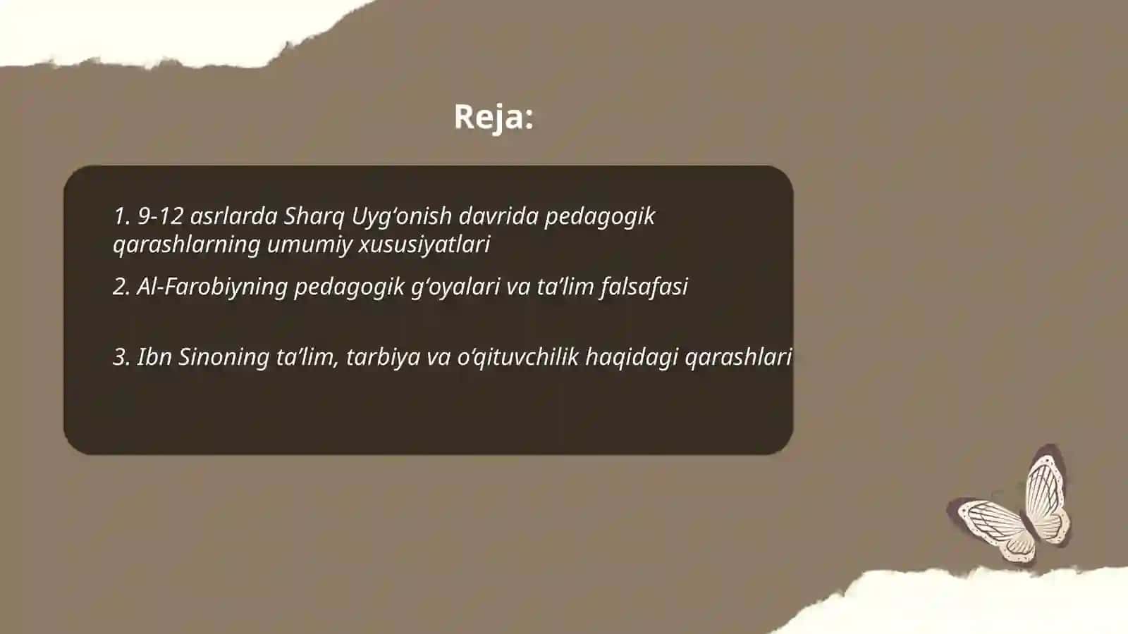 9-12 asrlarda Sharq Uygʻonish davrida pedagogik qarashlar 2