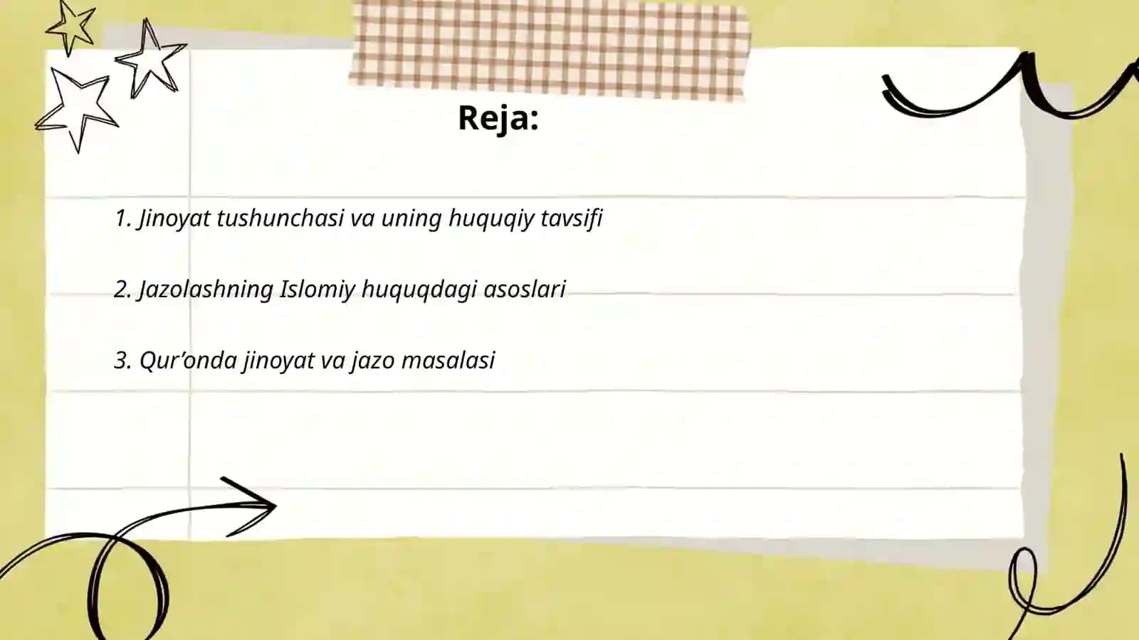 Islom huquqida jinoyat va jazo 2