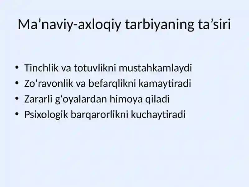 Ma’naviy-axloqiy tarbiya va oila tarbiyasi 2