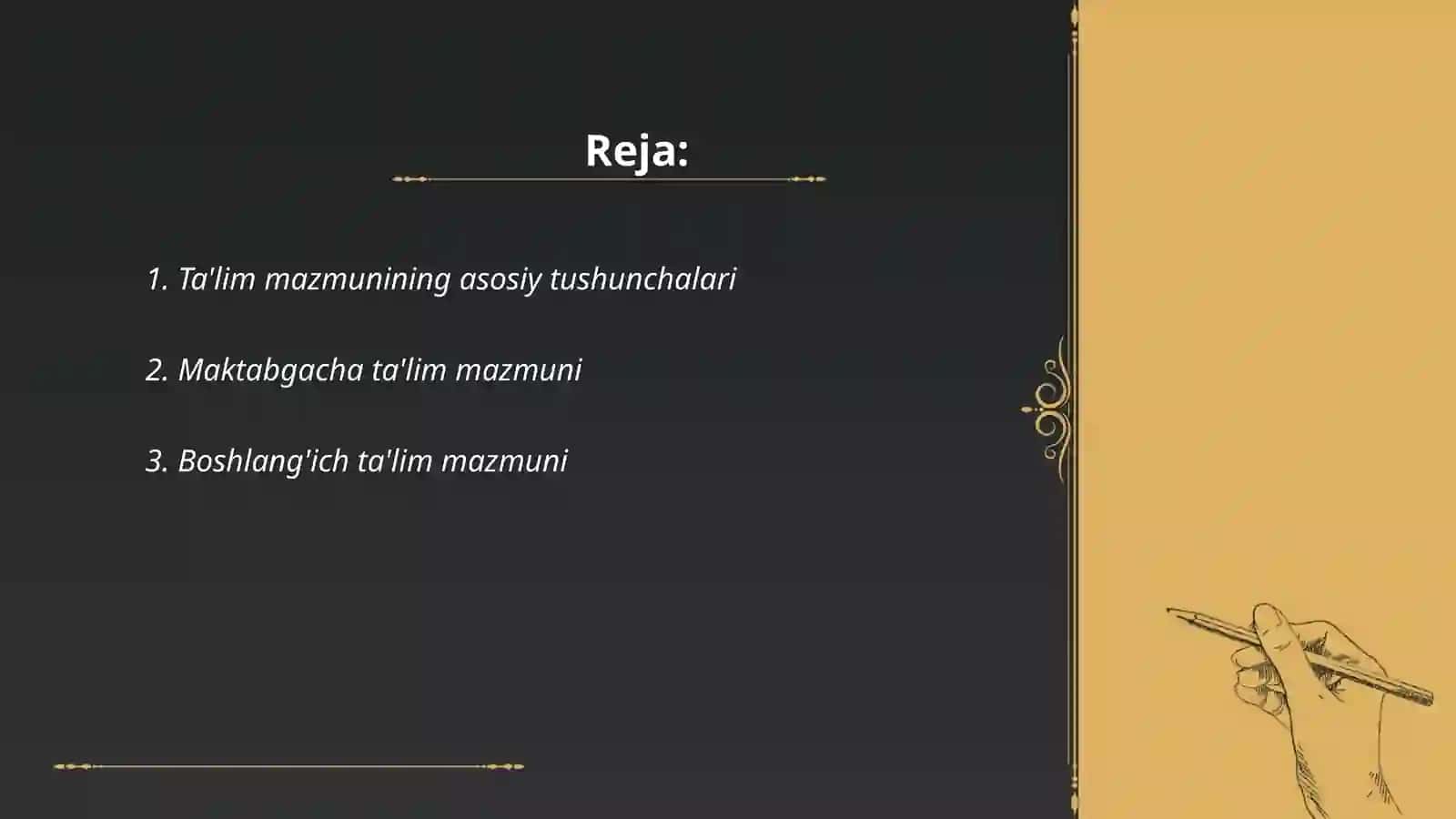 Taʼlim mazmuni 2