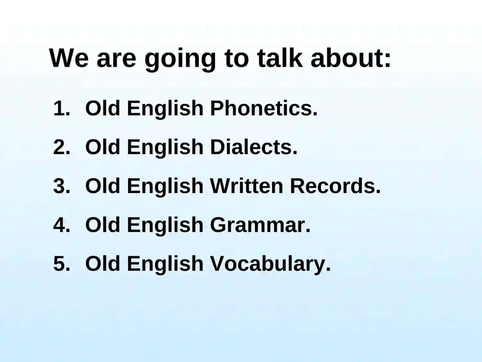 Old English Period 2