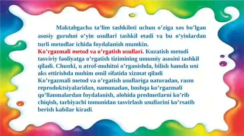 Maktabgacha yoshdagi bolalar ni hartomonlarni vojlantirish 2