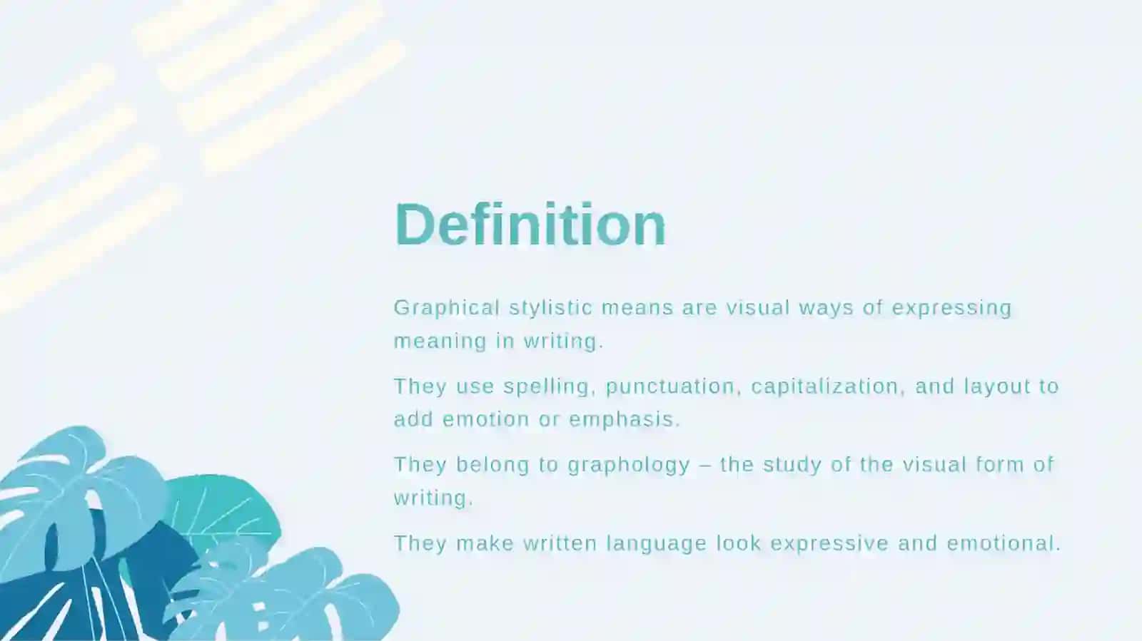 Graphical Stylistics 2