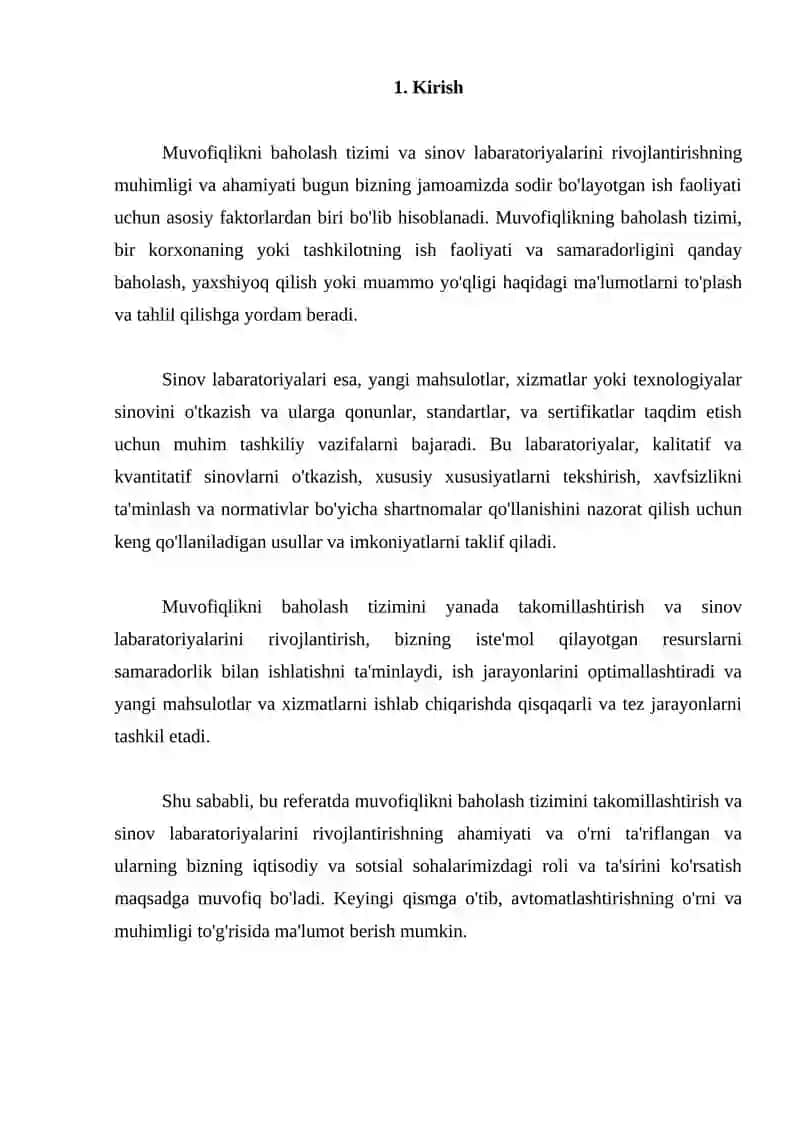 Muvofiqlikni Baholash va Sinov Labaratoriyalari 2
