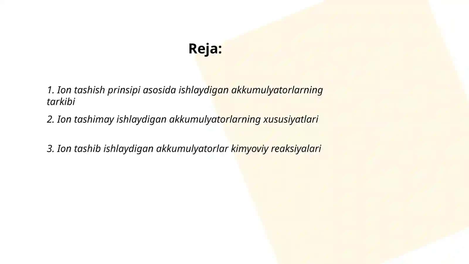 Ion tashib va ion tashimasdan ishlaydigan akumulyatorlar 2