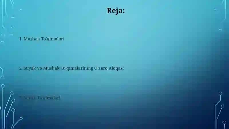 Suyak to'qimasi va muskul to'qimasi 2