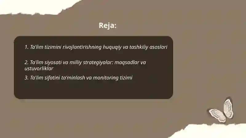 O'zbekiston Respublikasi ta'lim tizimini rivojlantirishning konsteptual asoslari 2