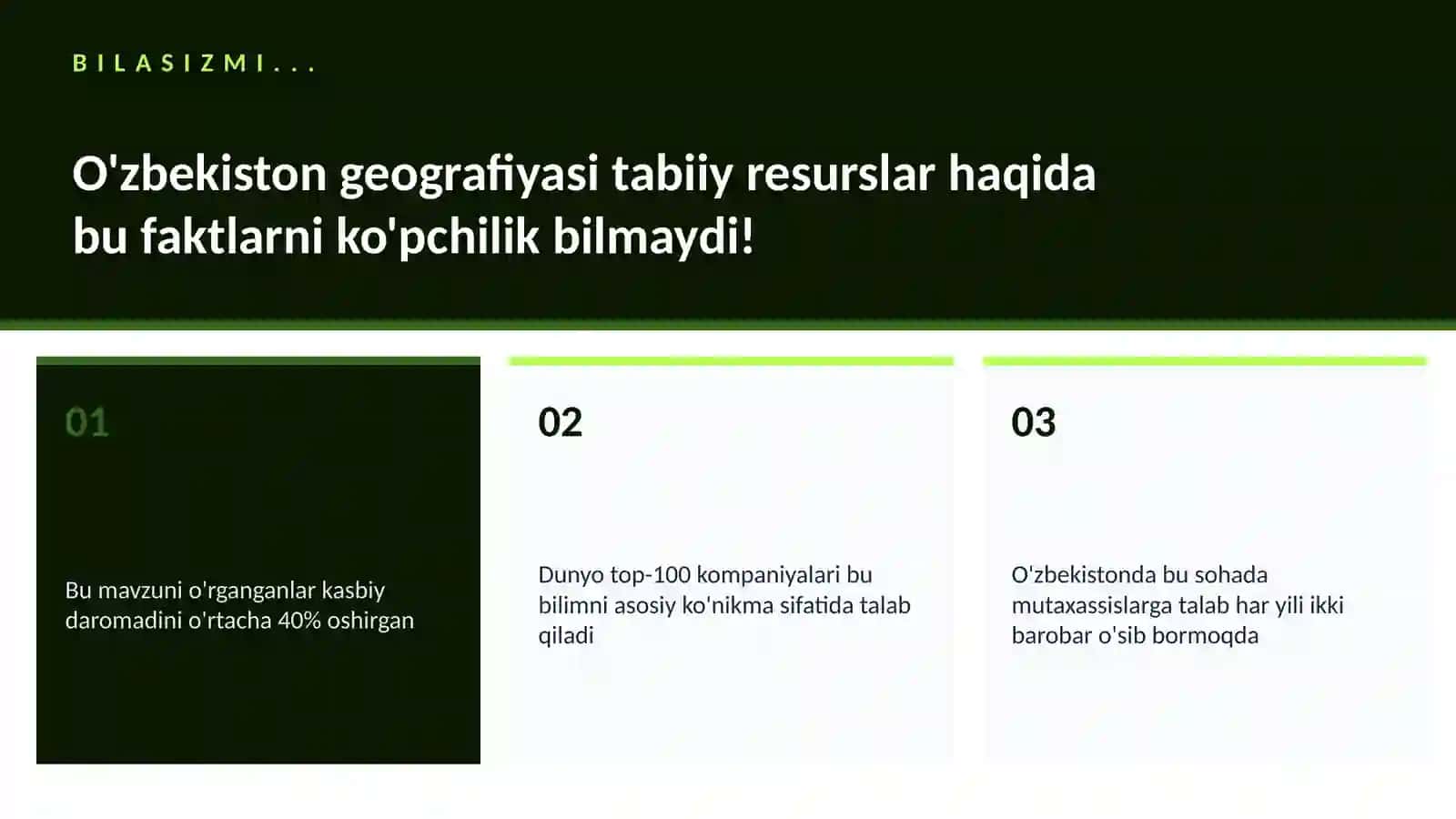 O'zbekiston geografiyasi tabiiy resurslar 2