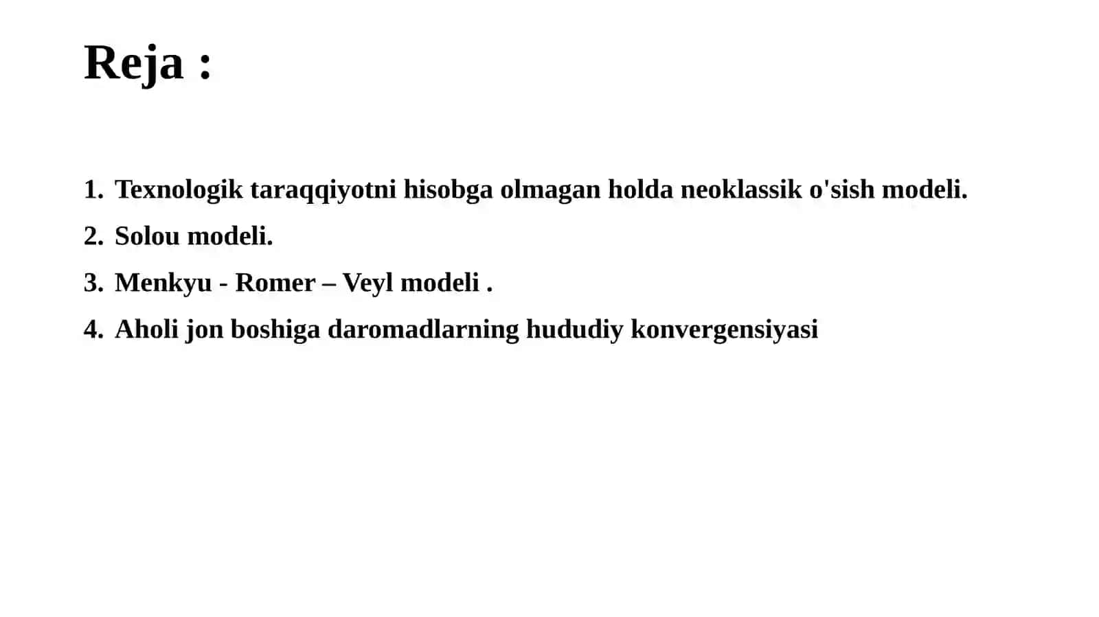 Neoklassikiqtisodiyo’sish nazariyalari 2