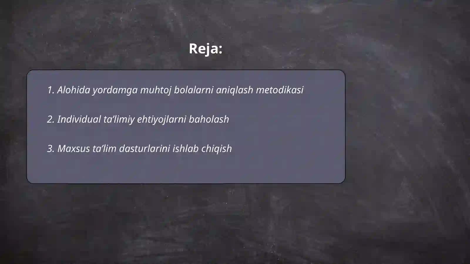 Alohida yordamga muhtoj bolalarni aniqlash metodikasi 2