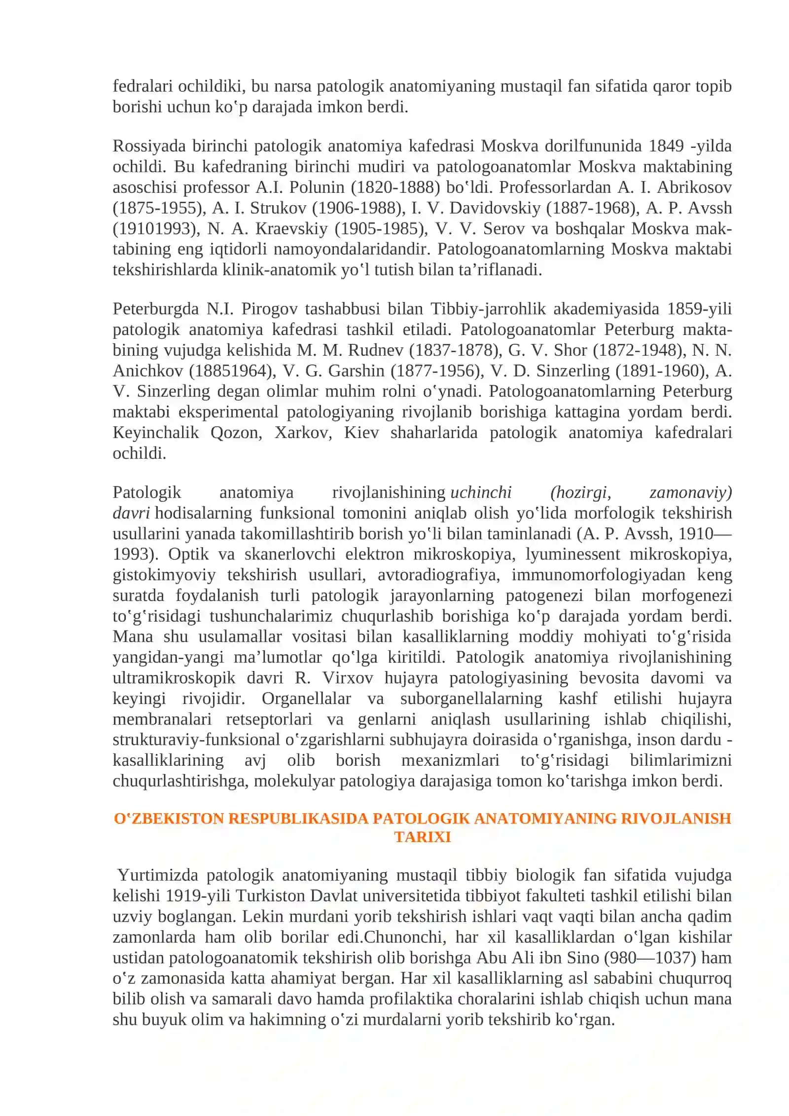 Patologik anatomiya faniga kirish. Hujayra alterasiyasi 2