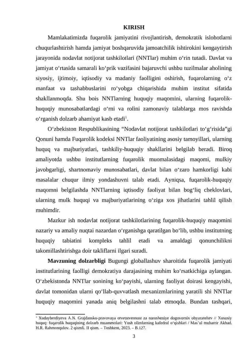 Nodavlat notijorat tashkilotlarining fuqarolik-huquqiy maqomi 2