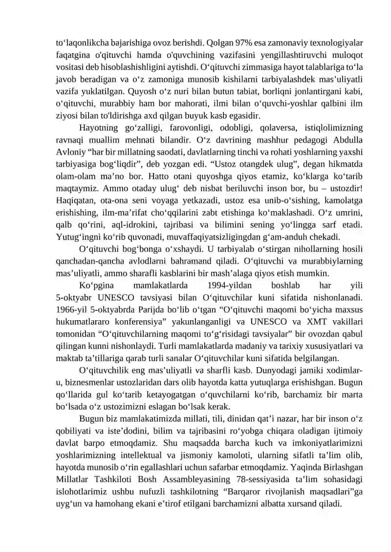 USTOZLIK – QADRI BUYUK MUALLIM 2