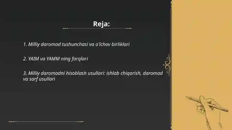 Milliy daromat va uning taqsimlanishi 2