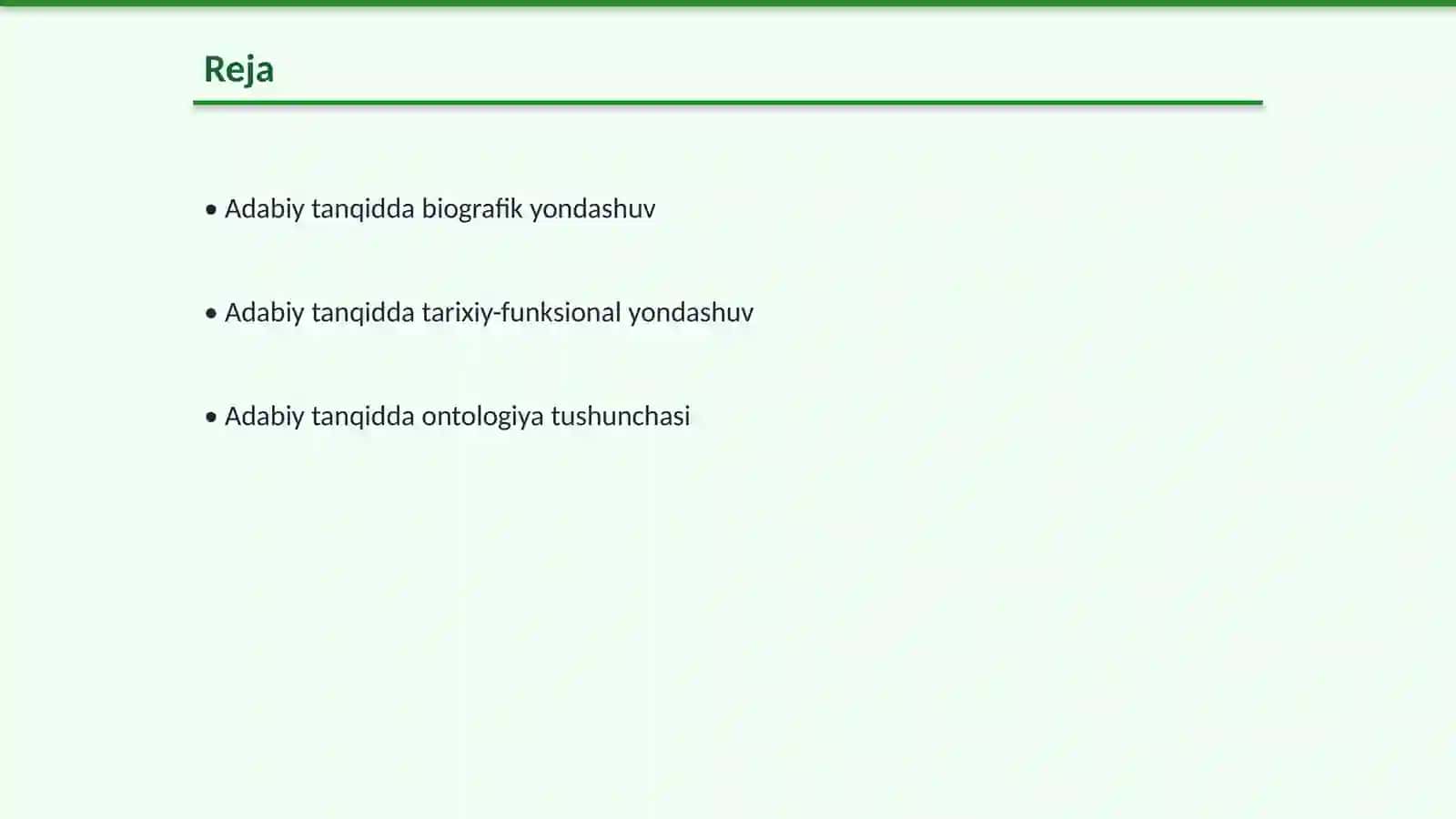 Adabiy tanqidda biografik, tarixiy-funksional, ontologiya va qiyosiy yondashuv 2