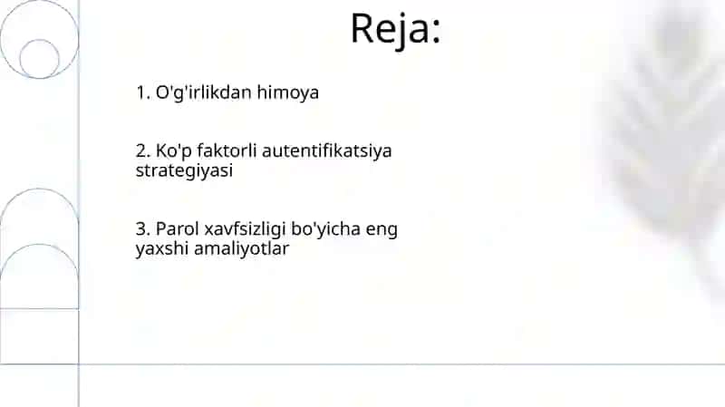 Identifikatsiya va autentifikatsiya 2