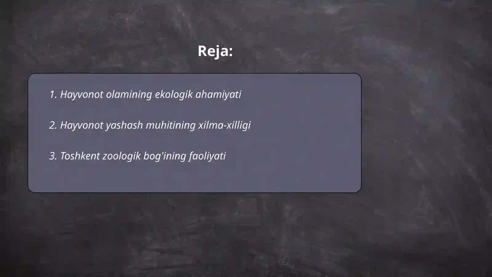 Hayvonot olamining yashash tarzi va ularning tarqalishi 2