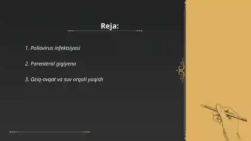 Poliomiyelit kelib chiqish sabablari 2